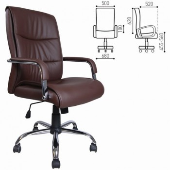Кресло офисное BRABIX Space EX-508 (коричневый) в Колыбельке - kolybelka.mebel54.com | фото