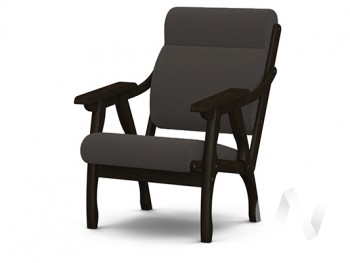 Кресло Вега-10 (венге лак/ULTRA GRAFIT) в Колыбельке - kolybelka.mebel54.com | фото