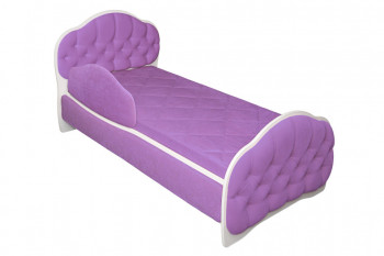Кровать 180 Гармония 67 Светло-фиолетовый (мягкий бортик) в Колыбельке - kolybelka.mebel54.com | фото