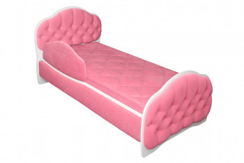 Кровать 180 Гармония 89 Розовый (мягкий бортик) в Колыбельке - kolybelka.mebel54.com | фото