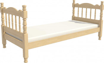 Кровать одинарная Аленка из массива сосны 800*1890 Сосна в Колыбельке - kolybelka.mebel54.com | фото