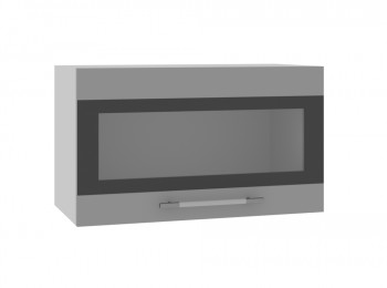 Ройс ГВПГСФ 600 Шкаф верхний горизонтальный (Графит софт/корпус Серый) в Колыбельке - kolybelka.mebel54.com | фото