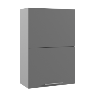 Ройс ВПГПМ 600 Шкаф верхний высокий Blum Aventos HF (Графит софт/корпус Серый) в Колыбельке - kolybelka.mebel54.com | фото