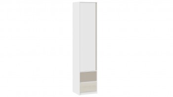 Шкаф для белья комбинированный «Сканди» Дуб Гарден/Белый/Глиняный серый в Колыбельке - kolybelka.mebel54.com | фото