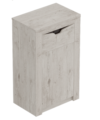 Тумба с дверцей и ящиком Соренто Дуб бонифаций/Кофе структурный матовый в Колыбельке - kolybelka.mebel54.com | фото